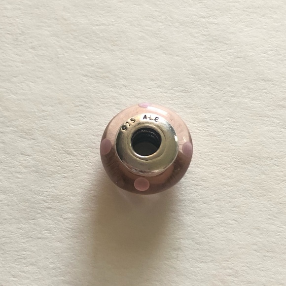 💕3/$70 925 & Pink Murano Polkadot PANDORA Charm - Picture 3 of 8